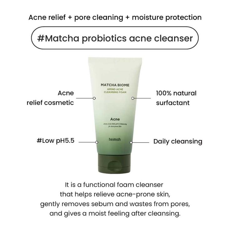 HEIMISH – Matcha Biome Amino Acne Cleansing Foam