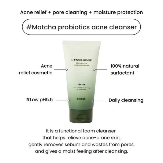 HEIMISH – Matcha Biome Amino Acne Cleansing Foam