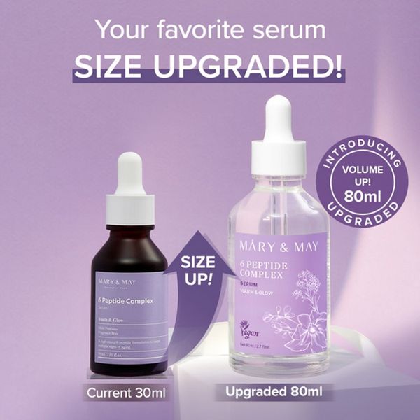 Mary&May 6 Peptide Complex Serum Jumbo, 80ml