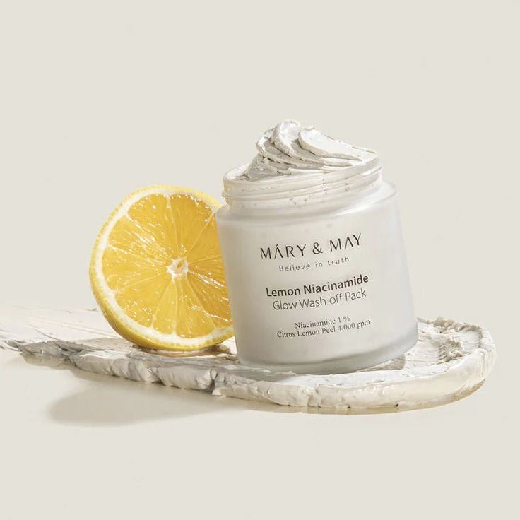 MARY&MAY – LEMON NIACINAMIDE GLOW WASH OFF PACK