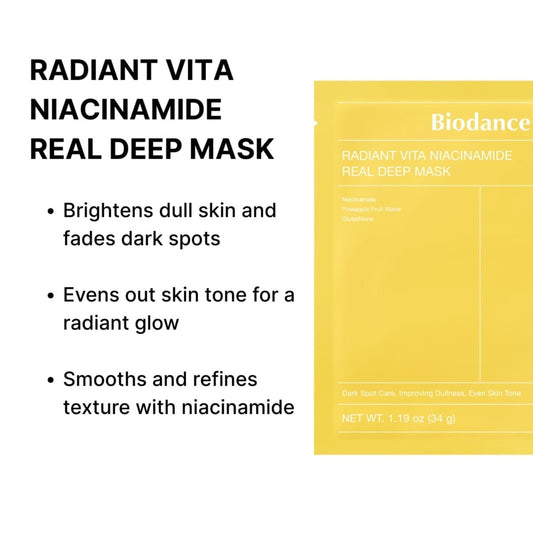 Biodance - Radiant Vita Niacinamide Real Deep Mask