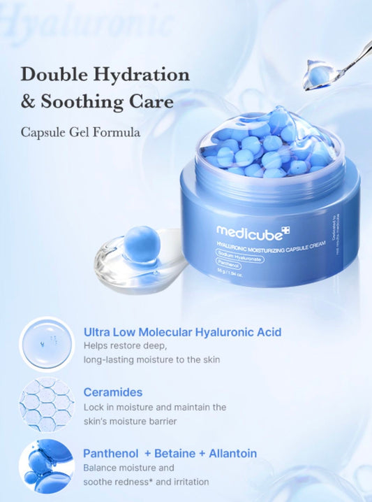MEDICUBE – HYALURONIC MOISTURIZING CAPSULE CREAM