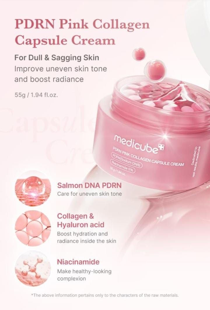MEDICUBE – PDRN PINK COLLAGEN CAPSULE CREAM