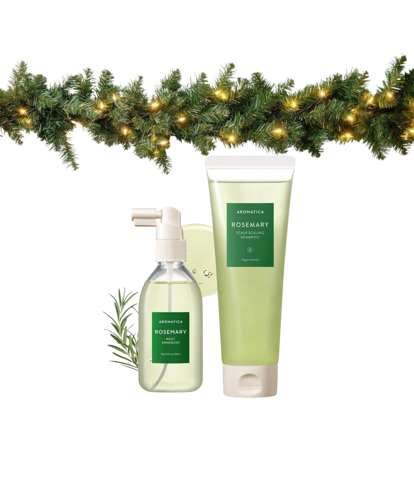 Aromatica – Rosemary Shampoo and Oil Set